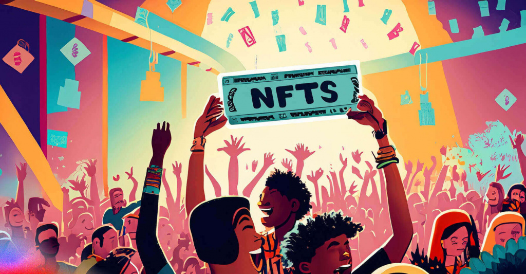 Image explaining NFT utility for enhancing event branding and engagement